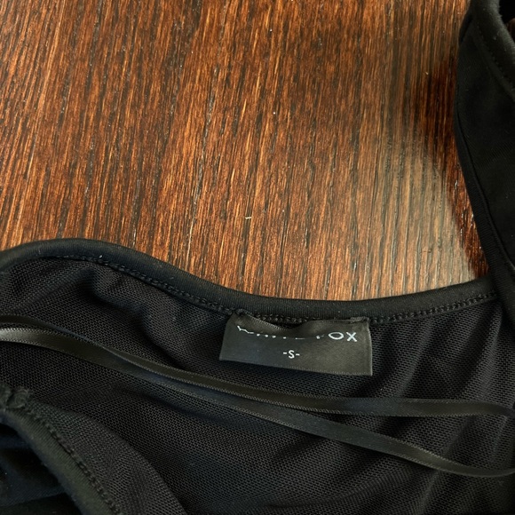 White Fox Two-Piece Beaded Black Set - Picture 4 of 5